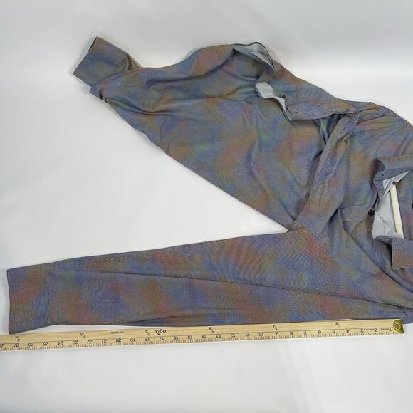 BUGATCHI Men's Shaped Fit Geometric Iris Rainbow Print Long Sleeve Shirt 2XL - Picture 8 of 8